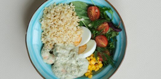 Боул с креветками