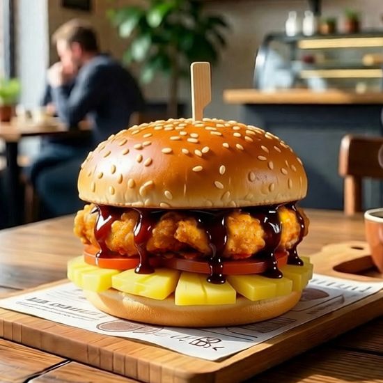 Гавайский солнечный бургер