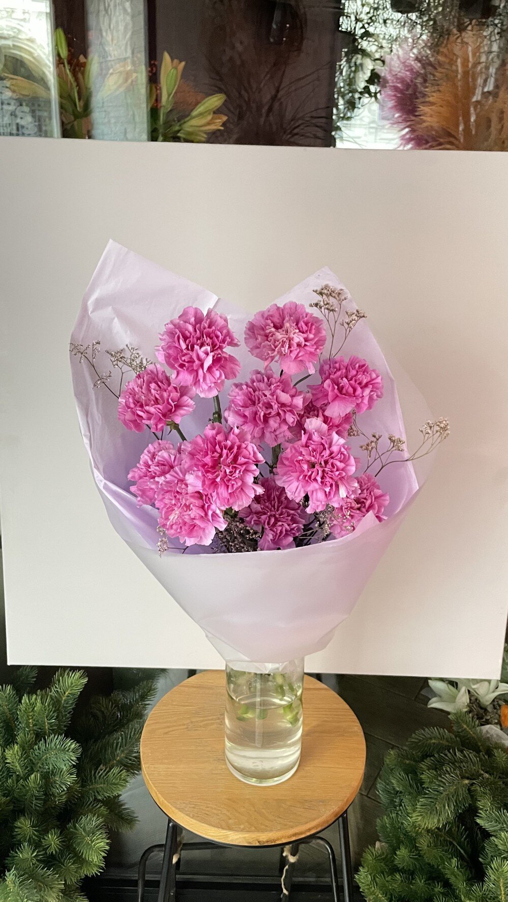 Букет «Лавандовые диантусы»