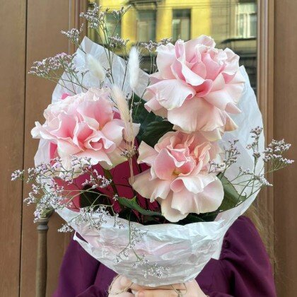 Букет с французской розой "Комплимент"