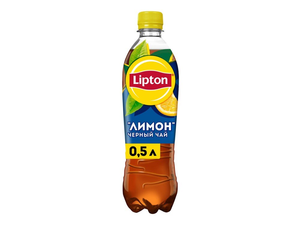 Холодный чёрный чай "Lipton Лимон"