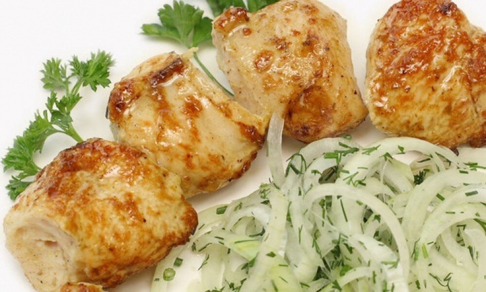 Шашлык из филе куриной грудки