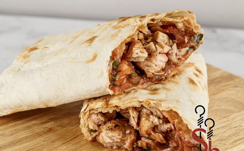 Шаурма на углях из свинины