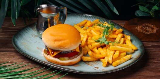 Сырный бургер