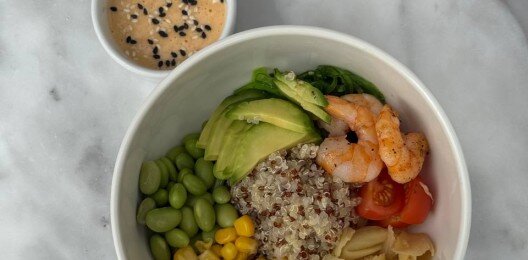 Боул с креветками