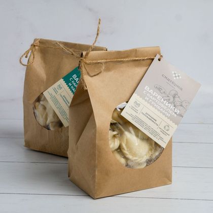 Вареники с картофелем и грибами п/ф (весовой товар)