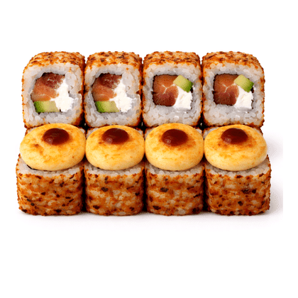 Запечённый Ролл с Лососем и Тунцом, 8 шт (230 г)