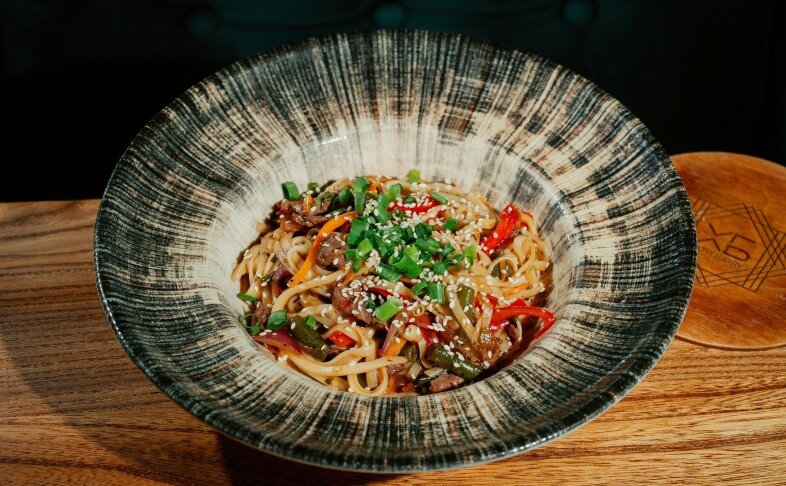 Удон с говядиной