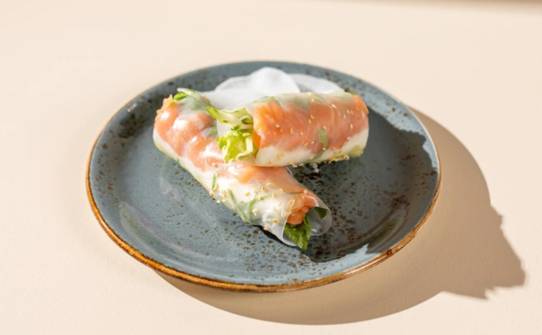 Рисовые блинчики с лососем 170г