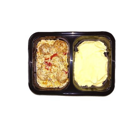 (з)Фрикадельки в сметанно-горчичном соусе с пюре