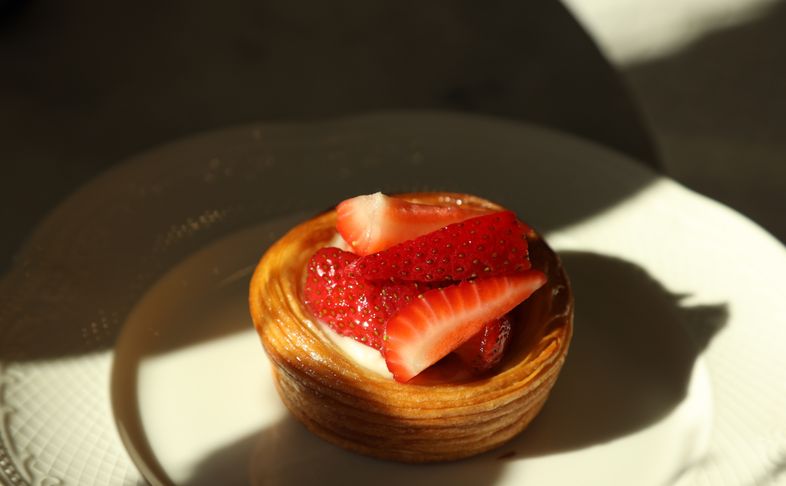 Дэниш клубника-белый шоколад