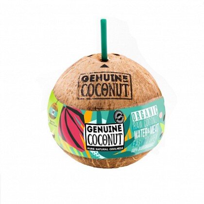 Кокос с трубочкой