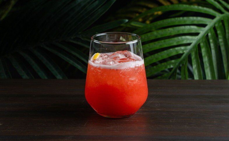 Малина-ваниль коктейль