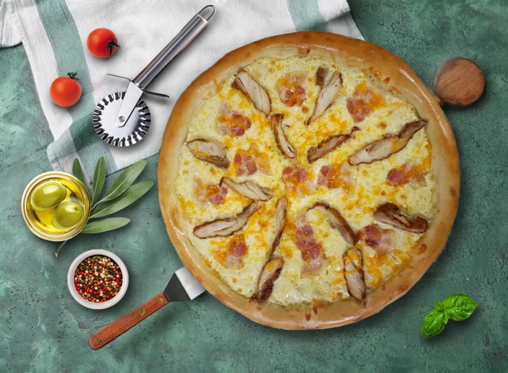 Пицца Курица и бекон 33 см