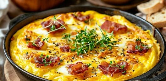 Сырный Бекон омлет