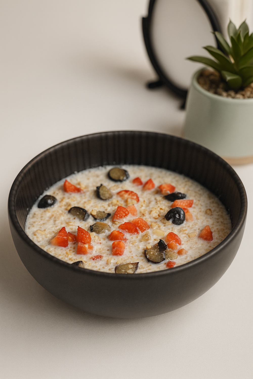 Каша из киноа с мёдом и свежими ягодами