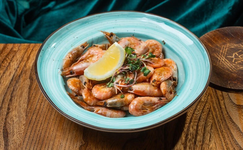 Жареные креветки M