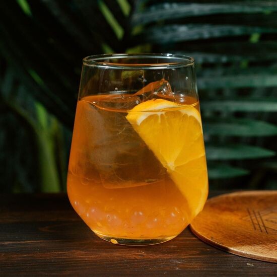 Бабл ти с маракуйя и персик