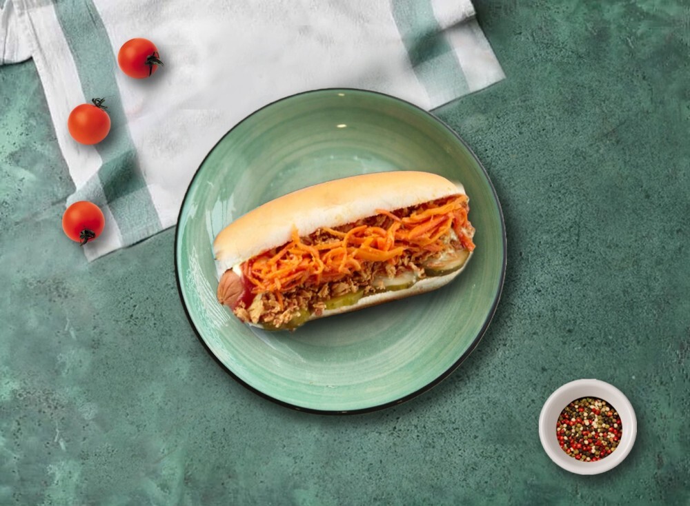 Хот-Дог с морковью по-корейски