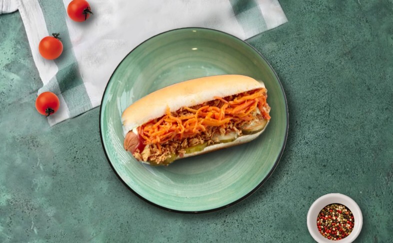 Хот-Дог с морковью по-корейски