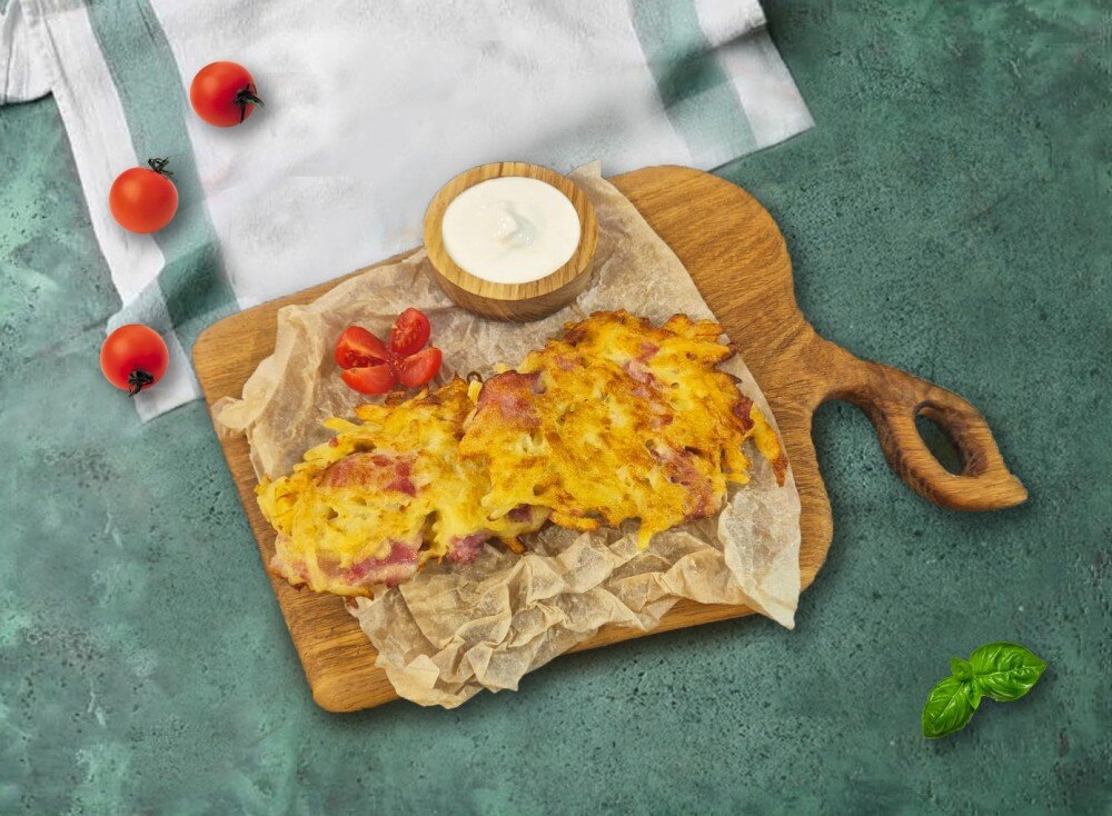 Драники с беконом