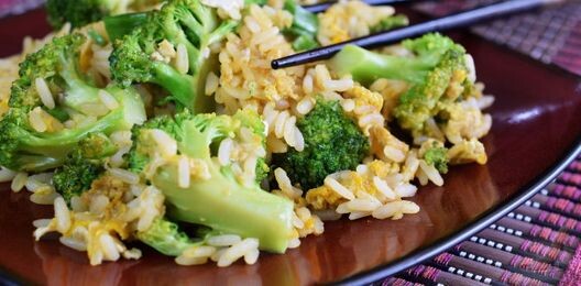 Рис с брокколи (овощи)