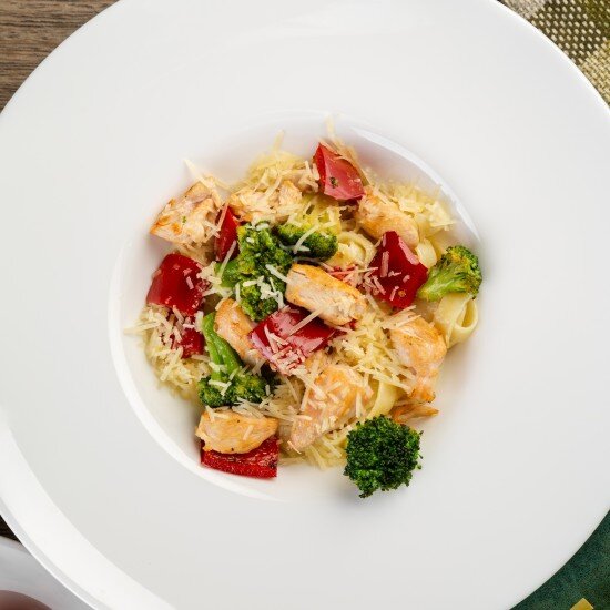 Паста с куриным филе