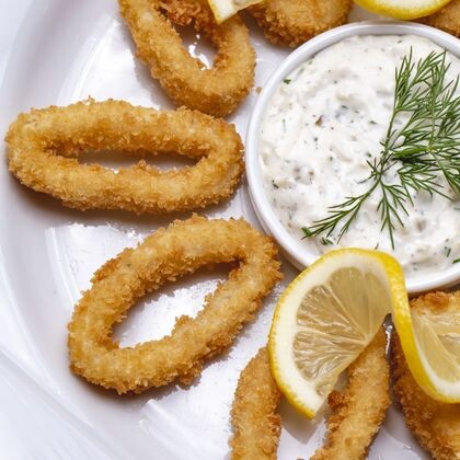 Кальмары в кляре