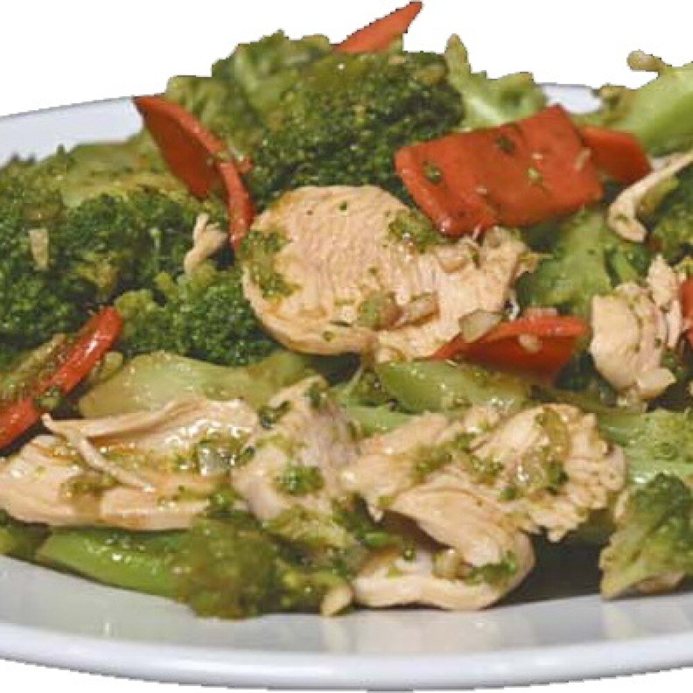 40/8 Брокколи с курицей и овощами китайская кухня с доставкой или с собой