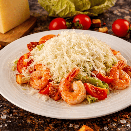 Салат "Цезарь" с креветками