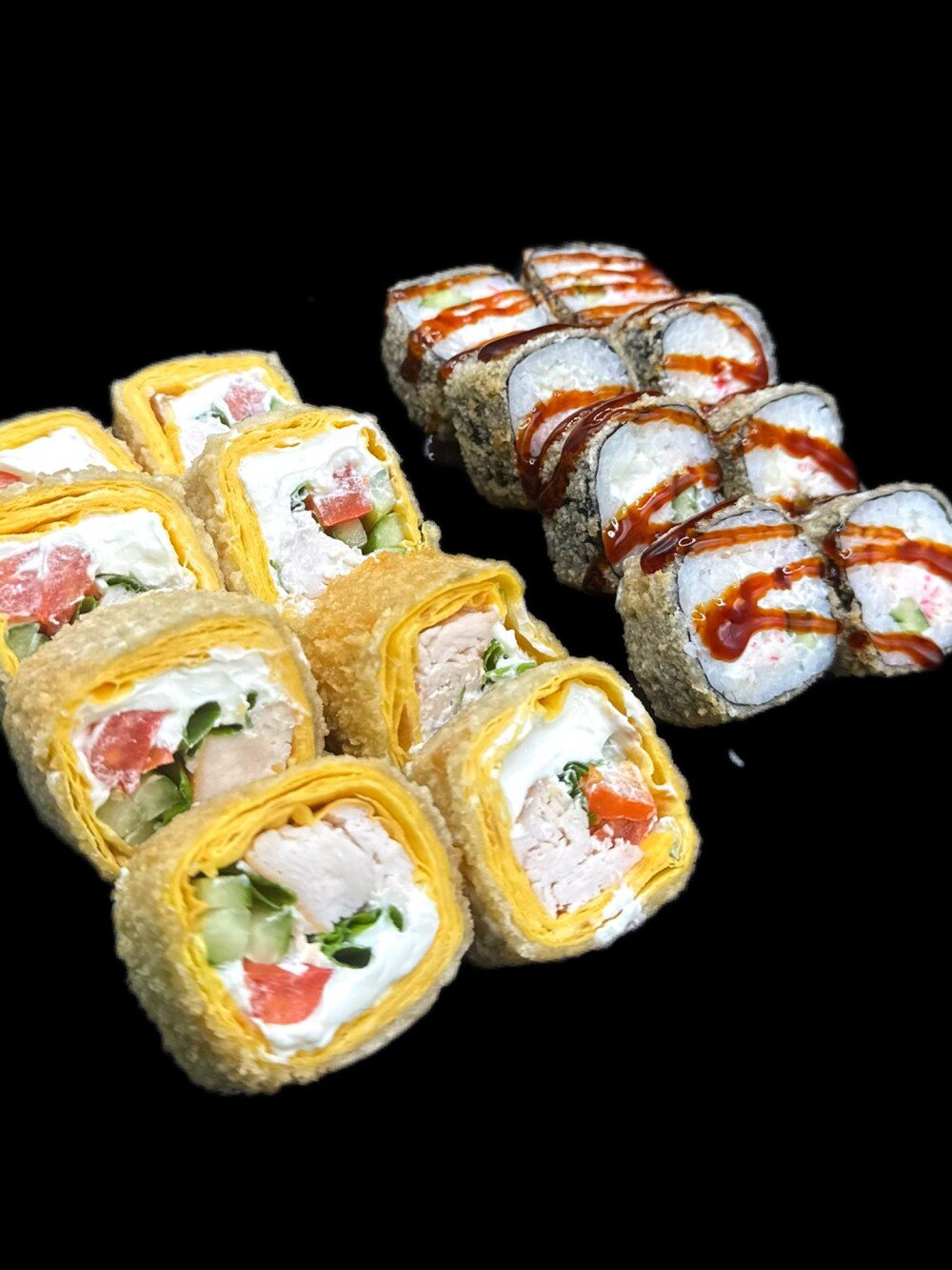 Тортилья Чикен Темпура + Кани Фурай