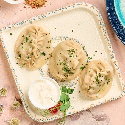 Манты с телятиной