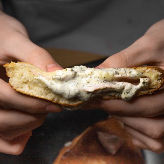 Курица Сырные уголки