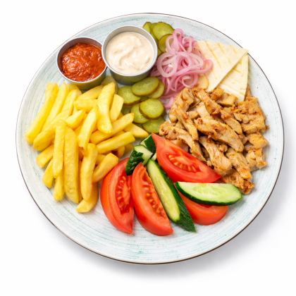 Шаурма на тарелке, 430 г