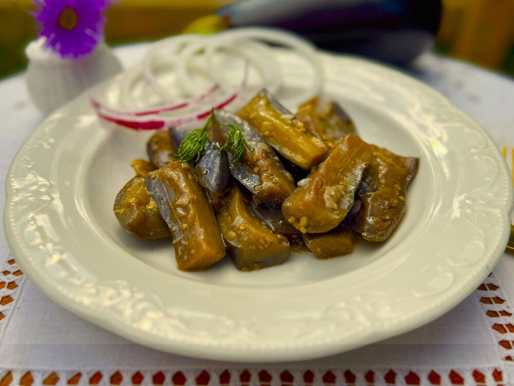 Баклажаны маринованные с чесночком с доставкой