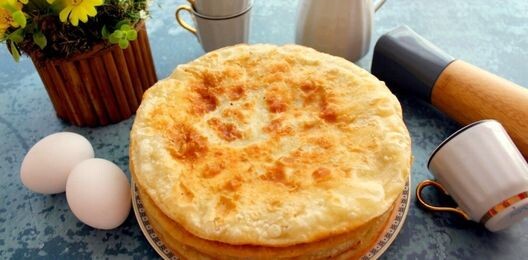 Хычин с картофелем и сыром