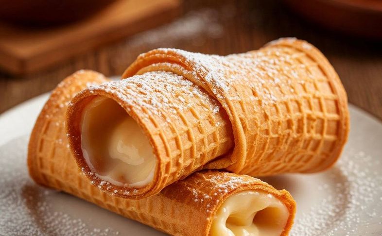 Рожок со сгущенкой