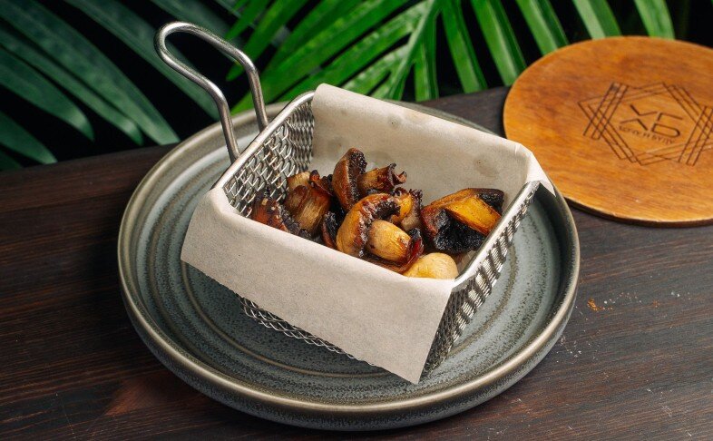 Шампиньоны гриль