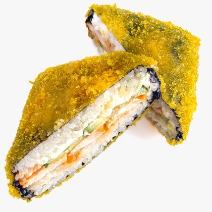 Онигири темпура с копченым цыпленком