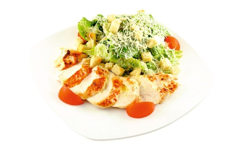 Салат цезарь с курицей