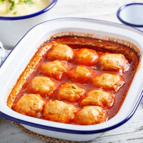 Ежики куриные с рисом