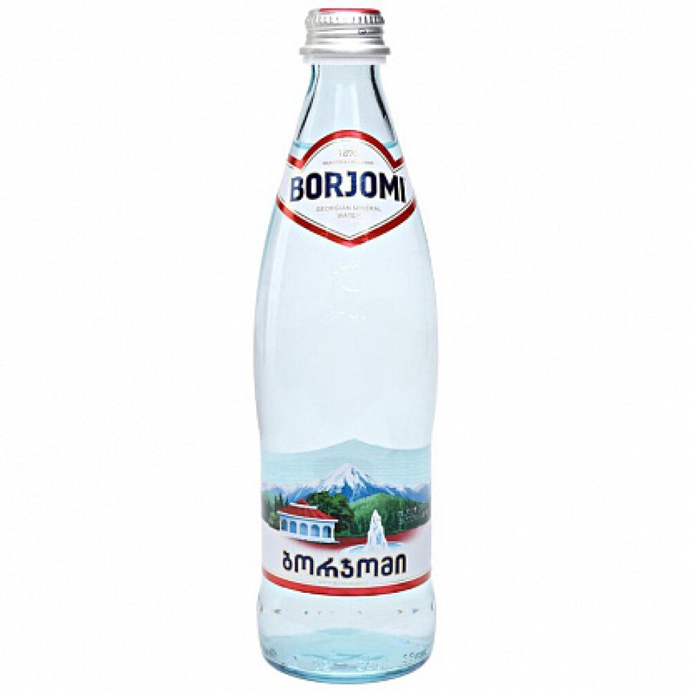 Минеральная вода "Borjomi" Боржоми газированная стекло