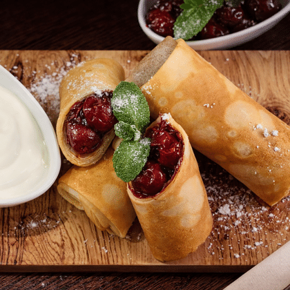 Блинчики с вишней п/ф