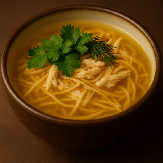 Суп лапша с курочкой