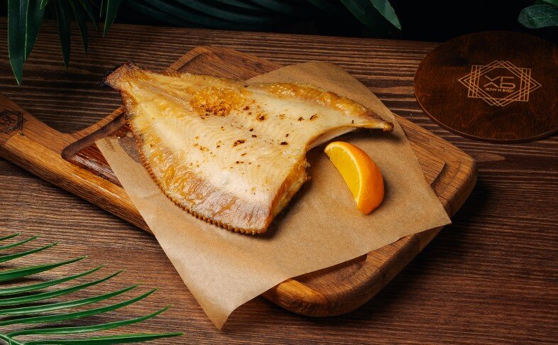 Камбала на гриле