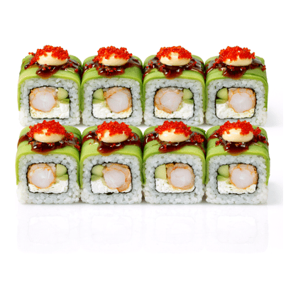 Ролл с Креветкой и Авокадо, 8 шт (230 г)