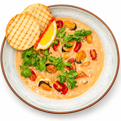 Мясо мидий в устричном соусе, 250 р