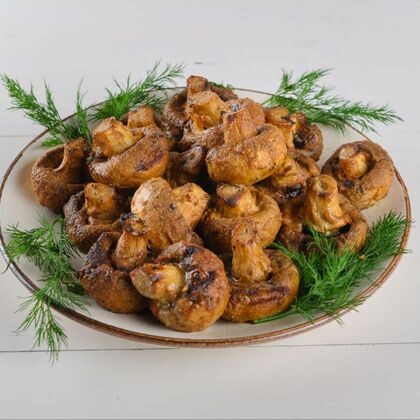 Шампиньоны на мангале 200гр