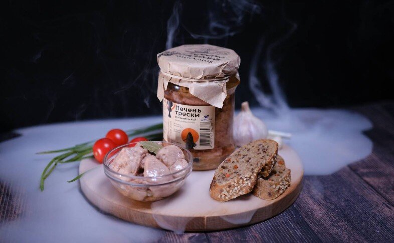 Печень трески, стекло 250 мл