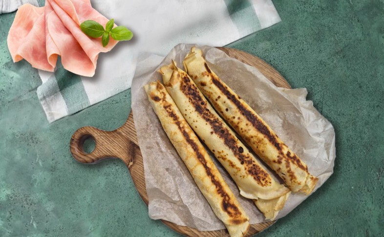 Блины с ветчиной